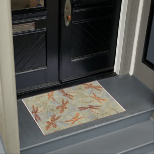 Dragonfly Dance Gold Doormat