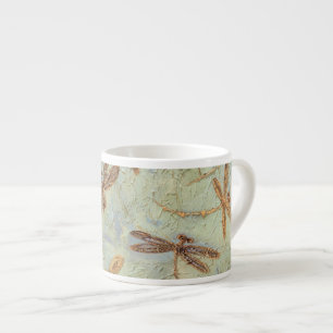 Dragonfly Dance Gold Espresso Cup