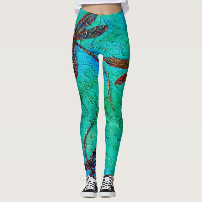 Dragonfly Dance Leggings (Front)