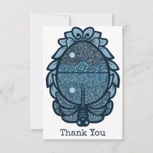 Dragonfly Dance Moonlight Thank You Card