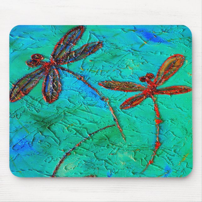 Dragonfly Dance Mouse Mat (Front)