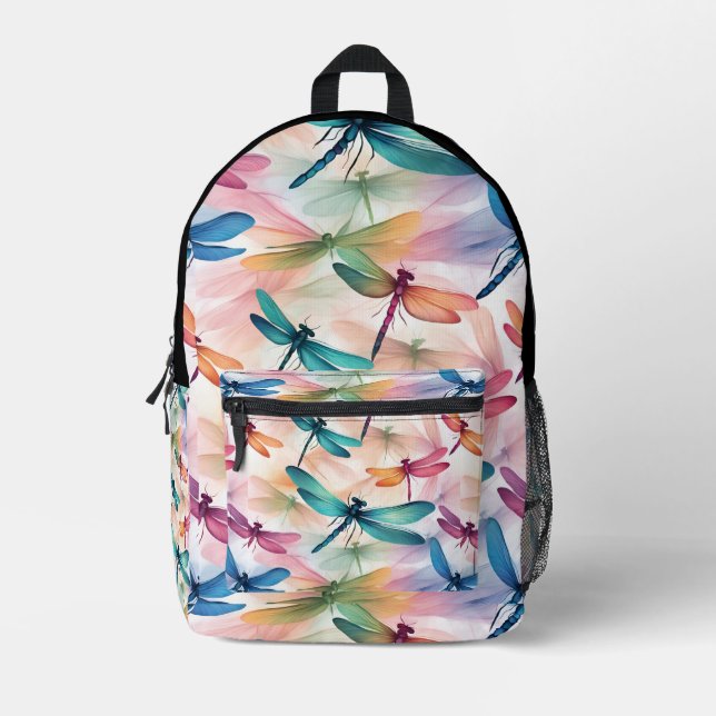 Dragonfly Dance Print Cut Sew Bag (Front)