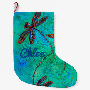 Dragonfly Dance Small Christmas Stocking