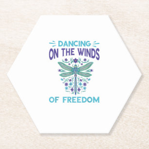 Dragonfly Dancing On The Winds Dragonfly Lovers Dr Paper Coaster