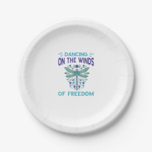 Dragonfly Dancing On The Winds Dragonfly Lovers Dr Paper Plate