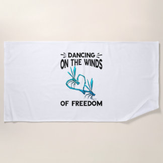 Dragonfly Dandelion Dragonfly Lover Dragonflies T- Beach Towel