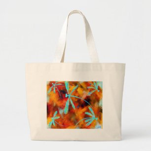 Dragonfly Desert Flit Large Tote Bag