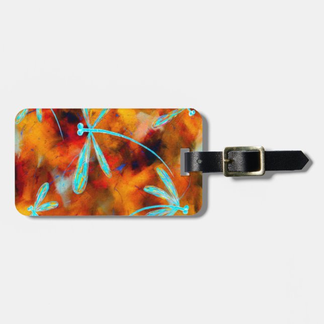 Dragonfly Desert Flit Luggage Tag (Front Horizontal)