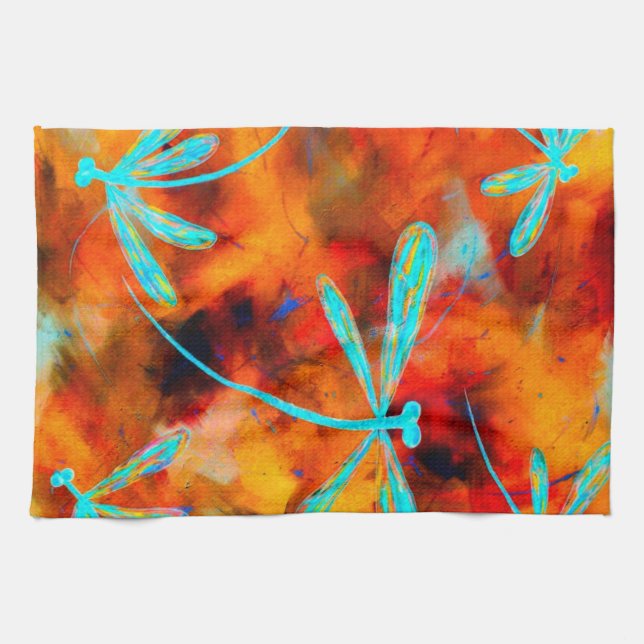 Dragonfly Desert Tea Towel (Horizontal)