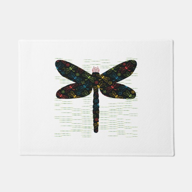 Dragonfly Design  Doormat (Front)