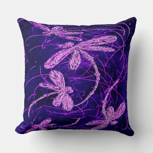 Dragonfly Disco Cushion (Front)
