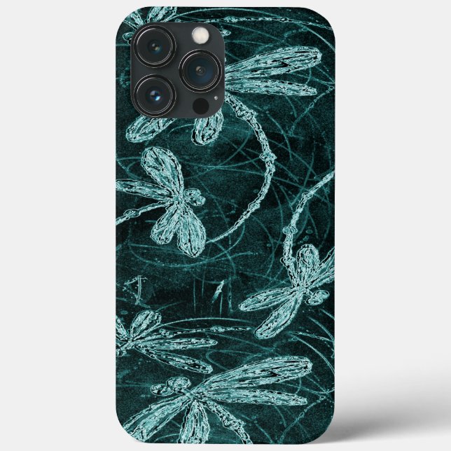 Dragonfly Disco Midnight Blue Case-Mate iPhone Case (Back)