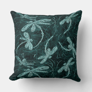 Dragonfly Disco Midnight Blue Cushion