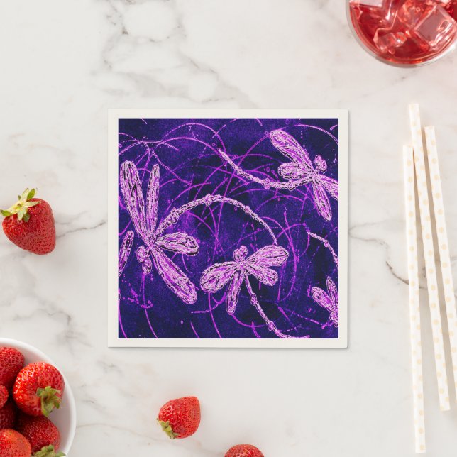 Dragonfly Disco Napkin (Insitu)