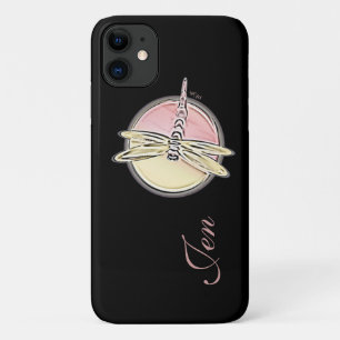 Dragonfly Dragonflies Symbols Customise Initials iPhone 11 Case