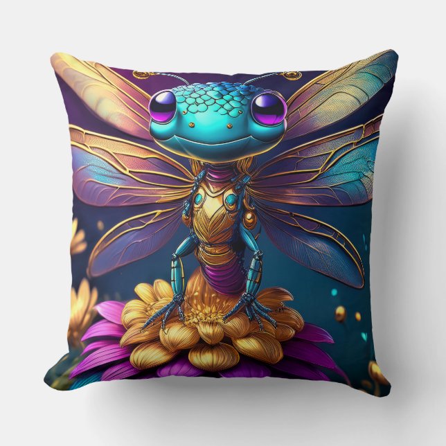 Dragonfly Dreaming Cushion (Front)