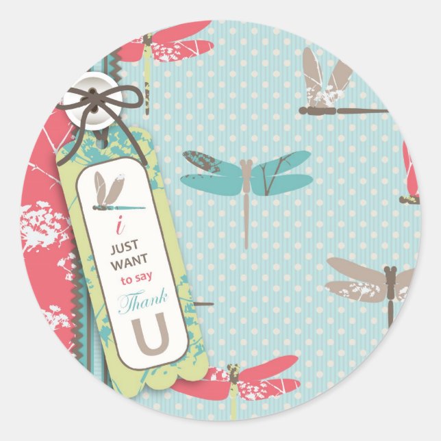 Dragonfly Dreams Boy TY Sticker (Front)