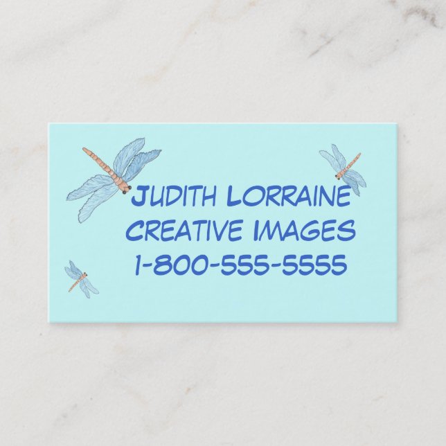 dragonfly dreams business card (Front)