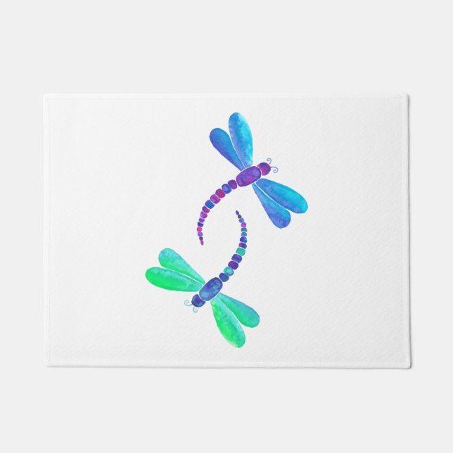 Dragonfly Duo Doormat (Front)