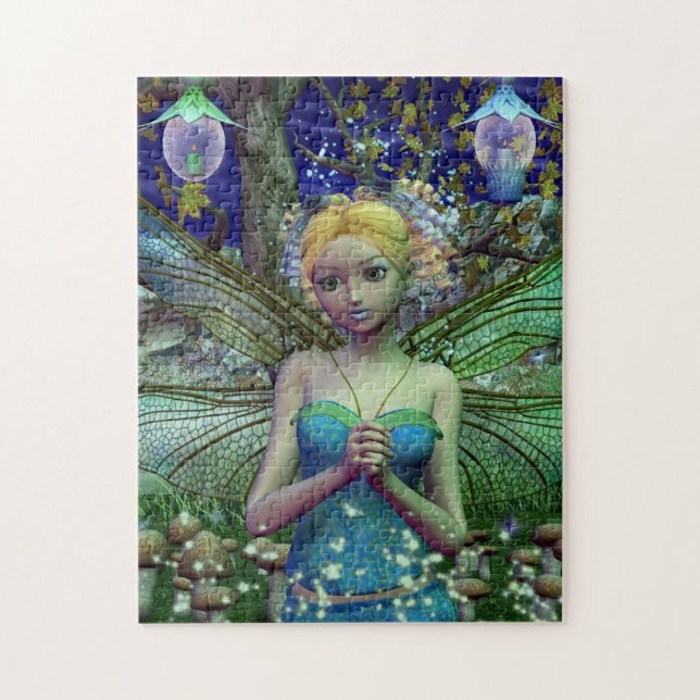 Dragonfly Dusting Jigsaw Puzzle (Vertical)