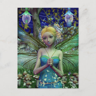 Dragonfly Dusting Postcard