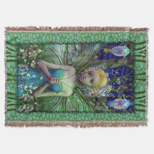 Dragonfly Dusting Throw Blanket