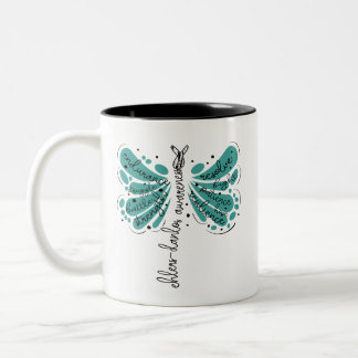 Dragonfly Ehlers Danlos Awareness Two-Tone Coffee Mug