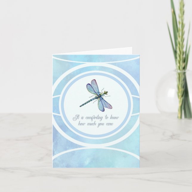 Dragonfly Encouragement Blank Notecard (Front)
