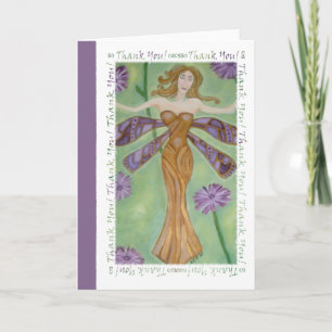 Dragonfly Fairy Thank You Card