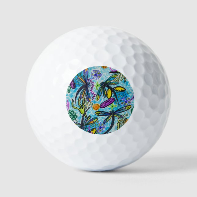 Dragonfly Fantasy  Golf Balls (Front)