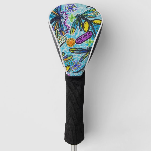 Dragonfly Fantasy  Golf Head Cover (Front)