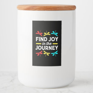 Dragonfly Find Joy In The Journey Food Label