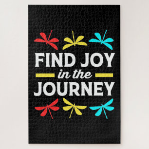 Dragonfly Find Joy In The Journey Jigsaw Puzzle