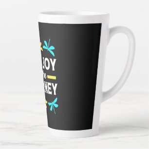 Dragonfly Find Joy In The Journey Latte Mug