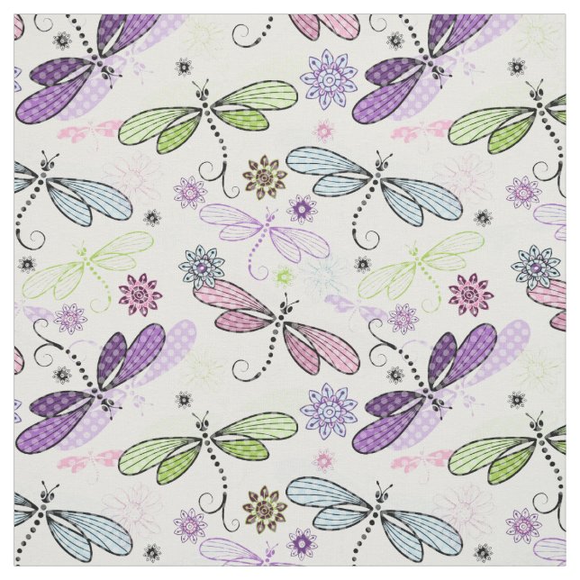 Dragonfly Flight - small print Fabric (Swatch)