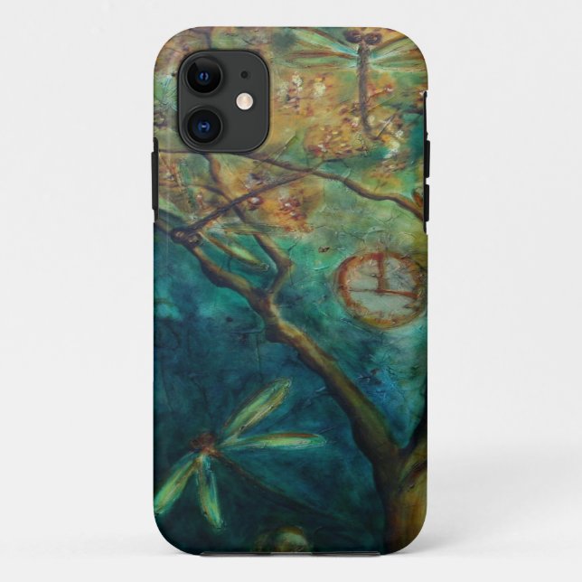 Dragonfly Flirtation Case-Mate iPhone Case (Back)