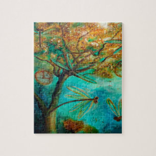 Dragonfly Flirtation Jigsaw Puzzle