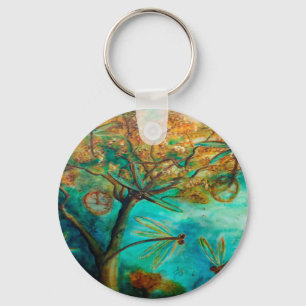 Dragonfly Flirtation Key Ring