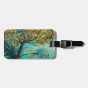 Dragonfly Flirtation Luggage Tag