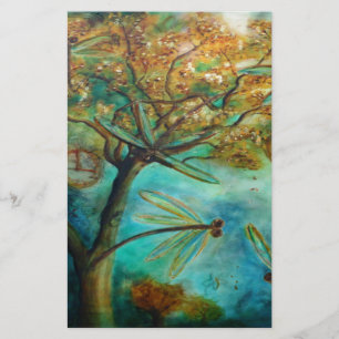 Dragonfly Flirtation Stationery