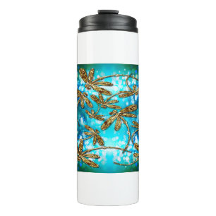 Dragonfly Flit Bubbles Thermal Tumbler