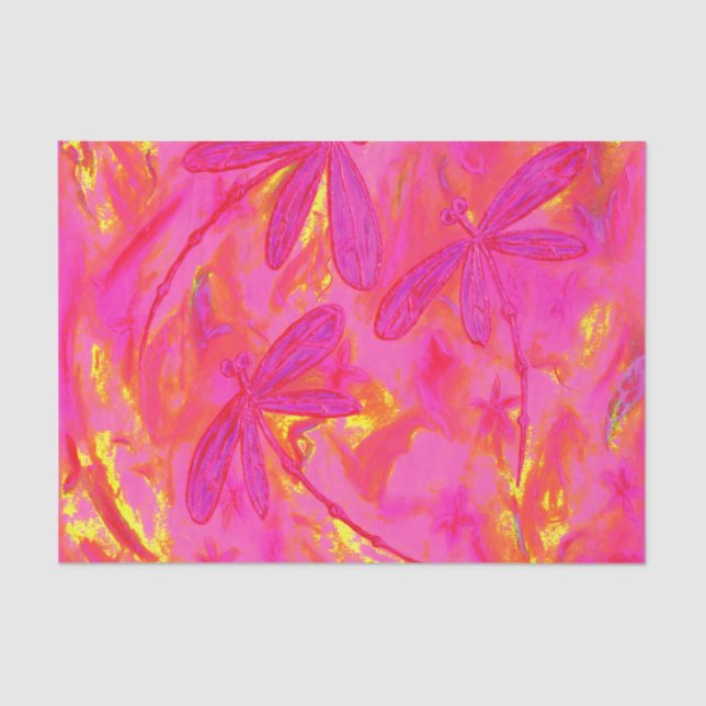 Dragonfly Flit Hazy Days Tissue Paper (Front)