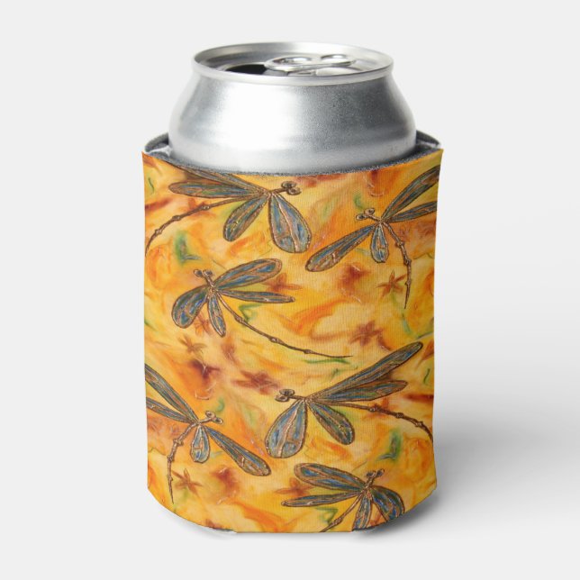 Dragonfly Flit Warm Breeze Can Cooler (Can Front)
