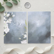 Dragonfly Floral Sweet 16 Dusty Blue ID1310