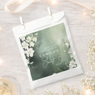 Dragonfly Floral Sweet 16 Thank You ID1310 Favour Bags