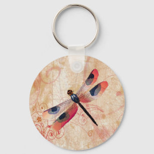 Dragonfly Flourish Keychain