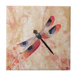 Dragonfly Flourish Tile
