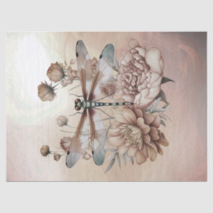 Dragonfly Flower Tissue Paper