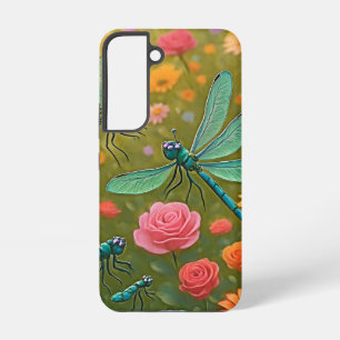 Dragonfly Flowers Samsung Galaxy Case
