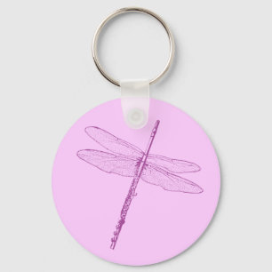 Dragonfly Flute Key Ring